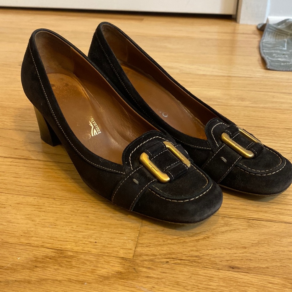 Salvatore Ferragamo Suede Heels